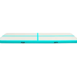 Täytettävä voimistelumatto pumpulla 700x100x15 cm PVC vihreä