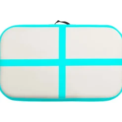Täytettävä voimistelumatto pumpulla 60x100x10 cm PVC vihreä