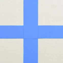 Täytettävä voimistelumatto pumpulla 800x100x20cm PVC sininen