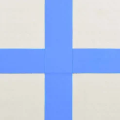 Täytettävä voimistelumatto pumpulla 700x100x15cm PVC sininen