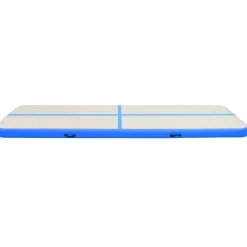 Täytettävä voimistelumatto pumpulla 700x100x15cm PVC sininen