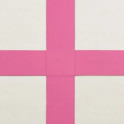 Täytettävä voimistelumatto pumpulla 800x100x15 cm PVC pinkki