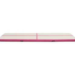 Täytettävä voimistelumatto pumpulla 800x100x15 cm PVC pinkki