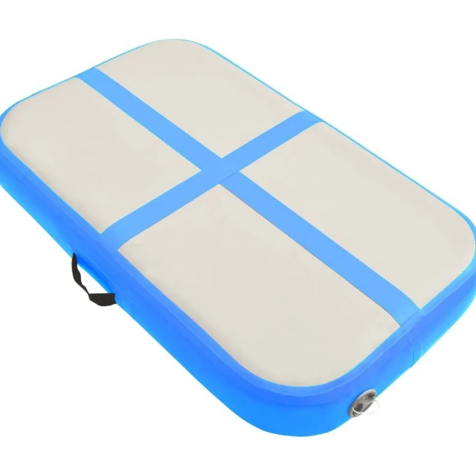 Täytettävä voimistelumatto pumpulla 60x100x10 cm PVC sininen