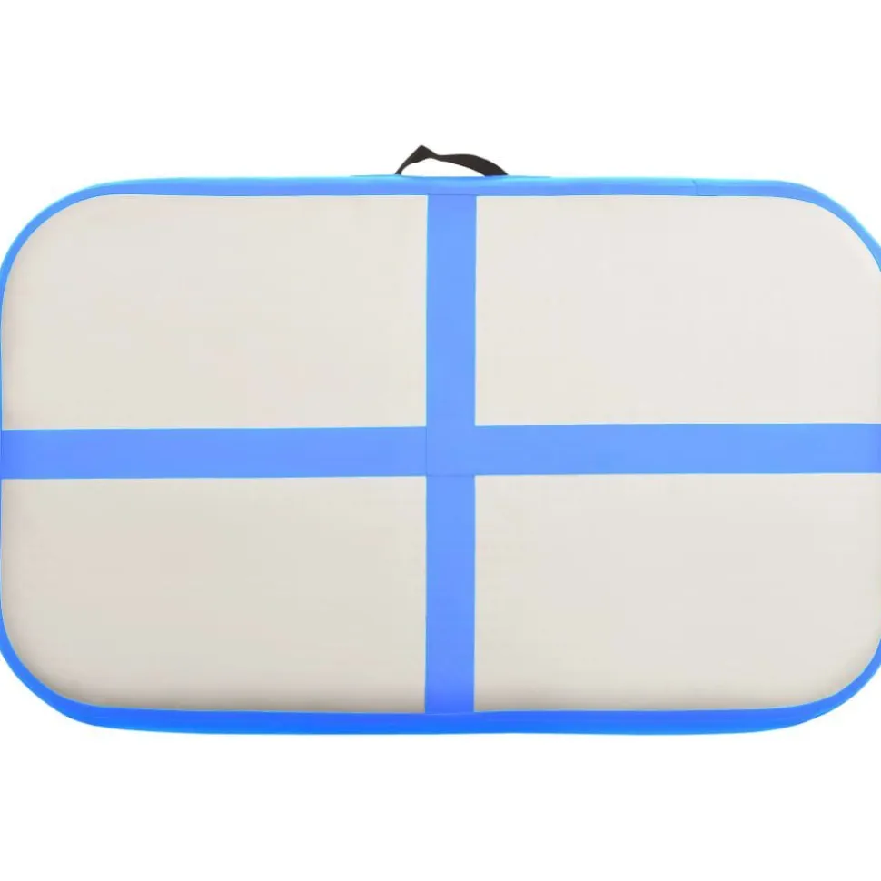 Täytettävä voimistelumatto pumpulla 60x100x10 cm PVC sininen
