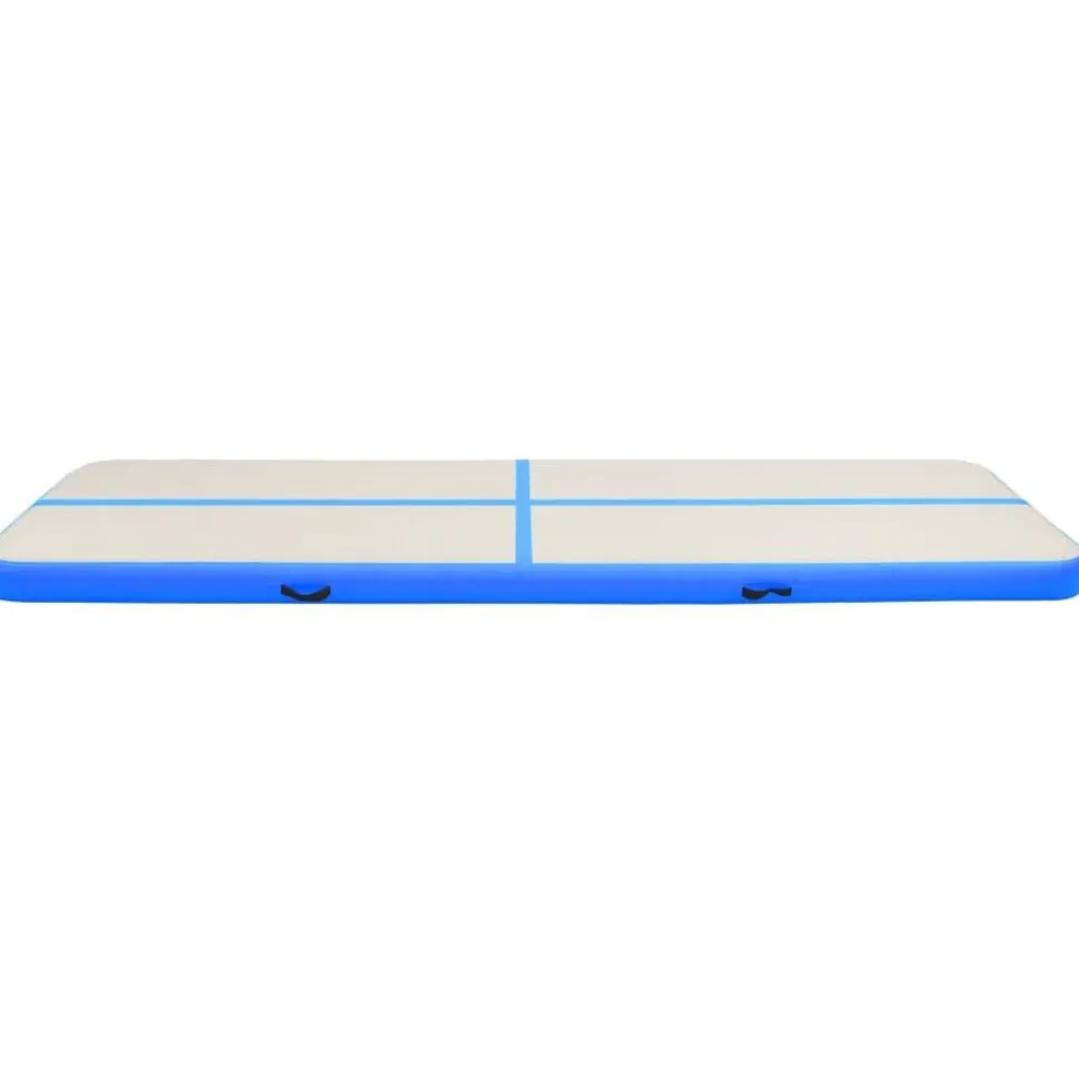 Täytettävä voimistelumatto pumpulla 600x100x20cm PVC sininen