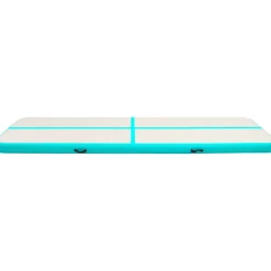 Täytettävä voimistelumatto pumpulla 600x100x15 cm PVC vihreä