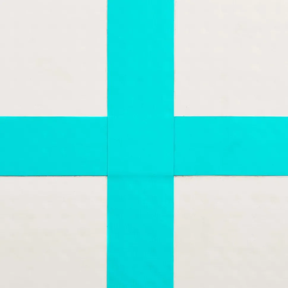 Täytettävä voimistelumatto pumpulla 800x100x20 cm PVC vihreä