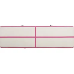 Täytettävä voimistelumatto pumpulla 600x100x15 cm PVC pinkki