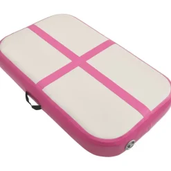 Täytettävä voimistelumatto pumpulla 60x100x20 cm PVC pinkki