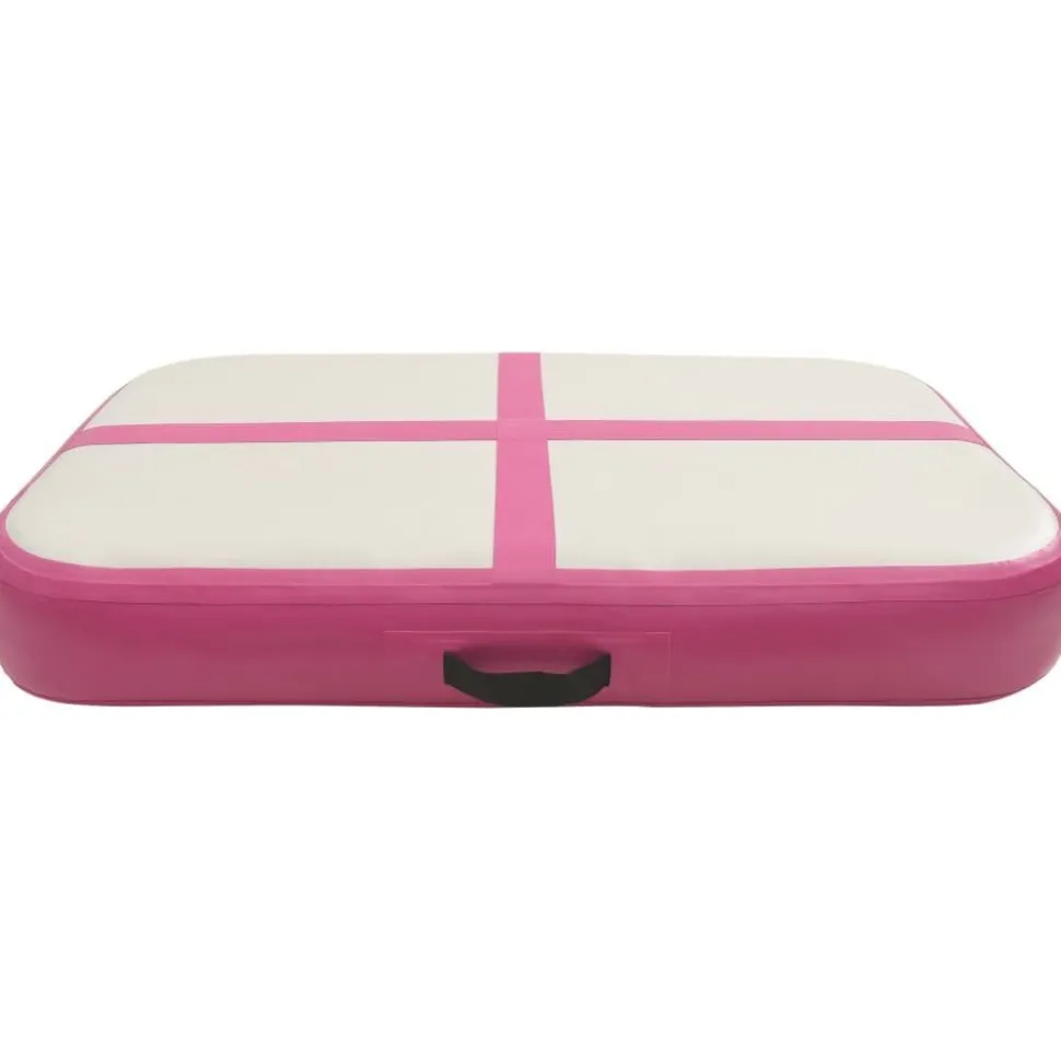 Täytettävä voimistelumatto pumpulla 60x100x20 cm PVC pinkki