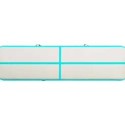 Täytettävä voimistelumatto pumpulla 600x100x20 cm PVC vihreä