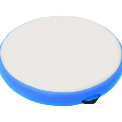 Täytettävä voimistelumatto pumpulla 100x100x20cm PVC sininen