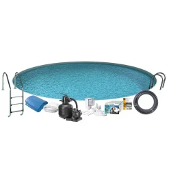 Uima-allaspaketti Swim & Fun Basic InGround 120 pyöreä Ø350 cm upotettava