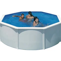 Uima-allaspaketti Swim & Fun Basic 120 pyöreä Ø350 cm valkoinen
