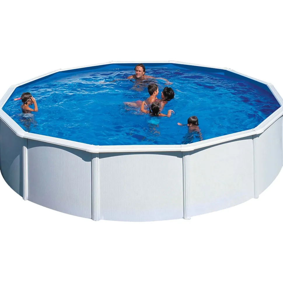 Uima-allaspaketti Swim & Fun 120 pyöreä Ø550 cm valkoinen