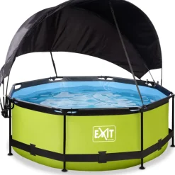 Uima-allassetti Exit Lime ø300cm 12V vihreä sis. katos