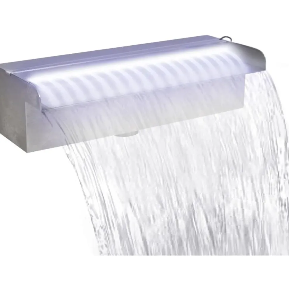 Uima-altaan suihkulähde led:llä ruostumaton teräs 30cm