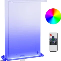 Uima-altaan suihkulähde RGB LED-valoilla akryyli 51 cm
