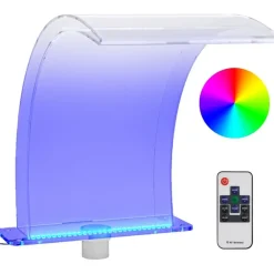 Uima-altaan suihkulähde RGB LED-valoilla akryyli 50 cm