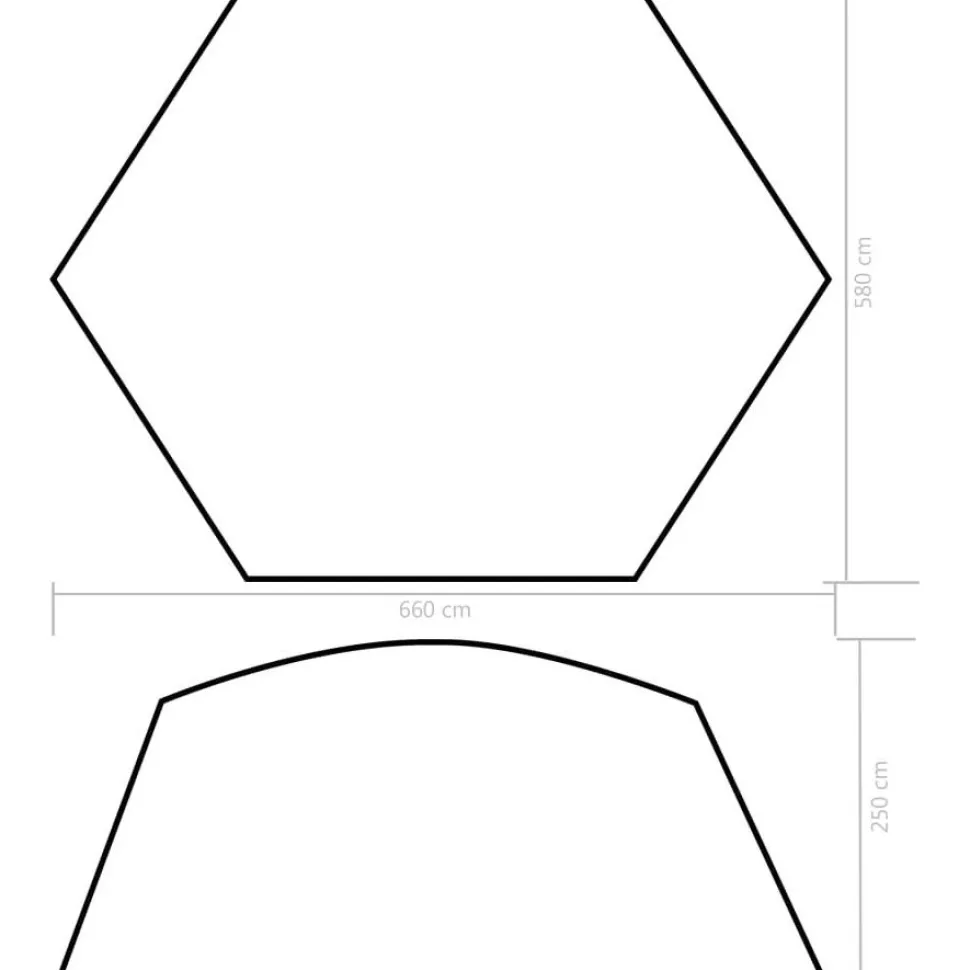 Uima-altaan teltta 660x580x250 cm sininen