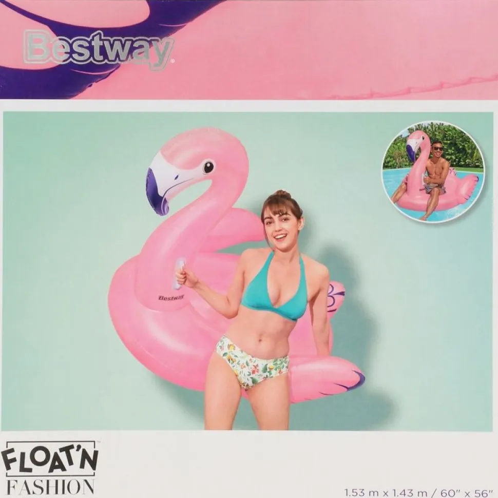 Uimalautta Bestway Luxury Flamingo, 153x143cm
