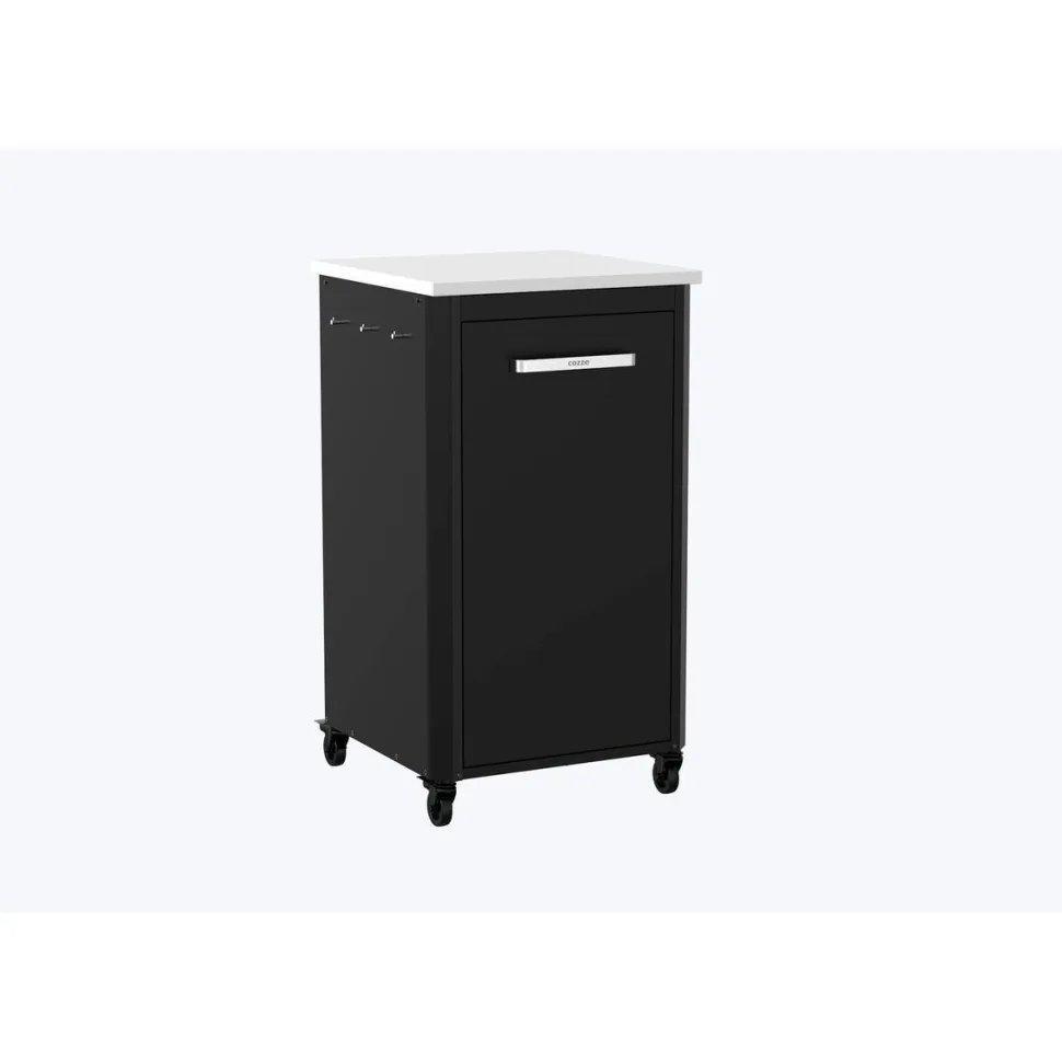 Ulkokeittiön osa Cozze, 60x60x110cm, rosteritaso, musta