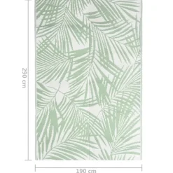 Ulkomatto vihreä 190x290 cm PP (16910)