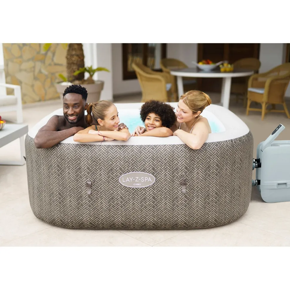 Ulkoporeallas Bestway Lay-Z-Spa Cabo Smart Hydrojet 6, 4-6 henkilöä, 144 suutinta