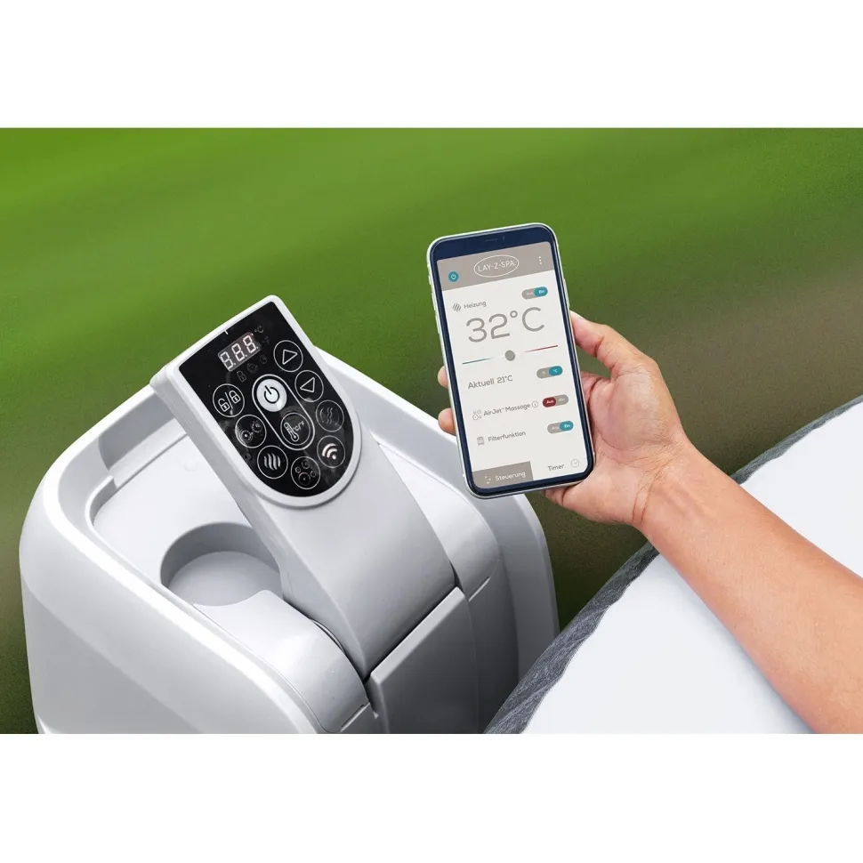 Ulkoporeallas Bestway Lay-Z-Spa Cabo Smart Hydrojet 6, 4-6 henkilöä, 144 suutinta