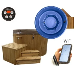 Ulkoporeallas SpaDealers TopSpa xs Wifi 6 hlöä brown/azul blue