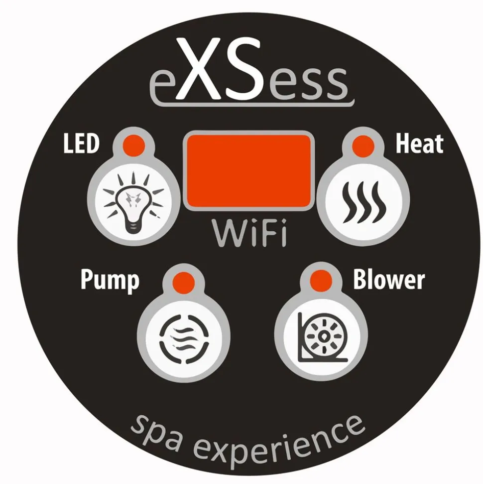 Ulkoporeallas SpaDealers TopSpa xs Wifi 6 hlöä brown/dark grey