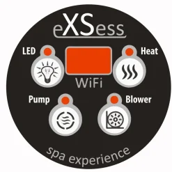 Ulkoporeallas SpaDealers TopSpa xs Wifi 6 hlöä brown/graphite black