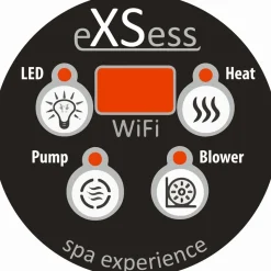 Ulkoporeallas SpaDealers TopSpa xs Wifi 6 hlöä brown/grey marble