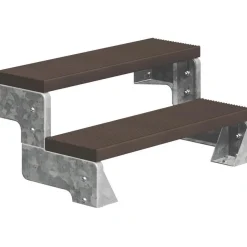 Ulkoportaat Dolle Gardentop Trimax ilman kaidetta tummanruskea eri kokoja