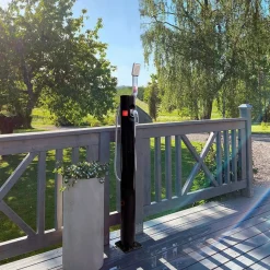 Ulkosuihku Demerx Sunny 10 Light, aurinkolämmitteinen, musta