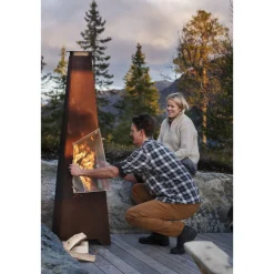 Ulkotakka Espegard 180, 180cm, corten-teräs