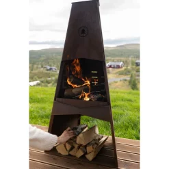 Ulkotakka Espegard 120, 120cm, corten-teräs