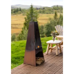 Ulkotakka Espegard 120, 120cm, corten-teräs