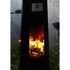Ulkotulisija Carelia Grill® A-Fire 1500x600x600 mm musta