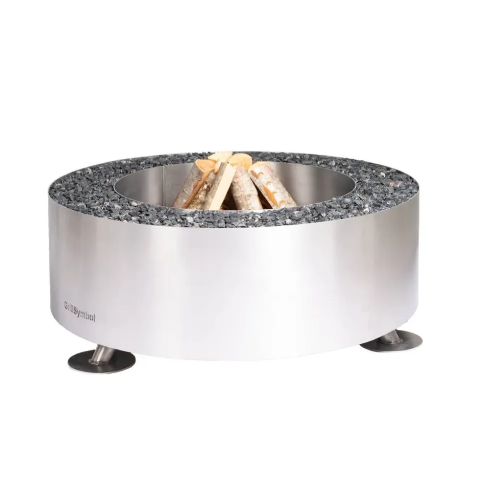 Ulkotulisija Grillsymbol Luna-Silver Ø119 cm