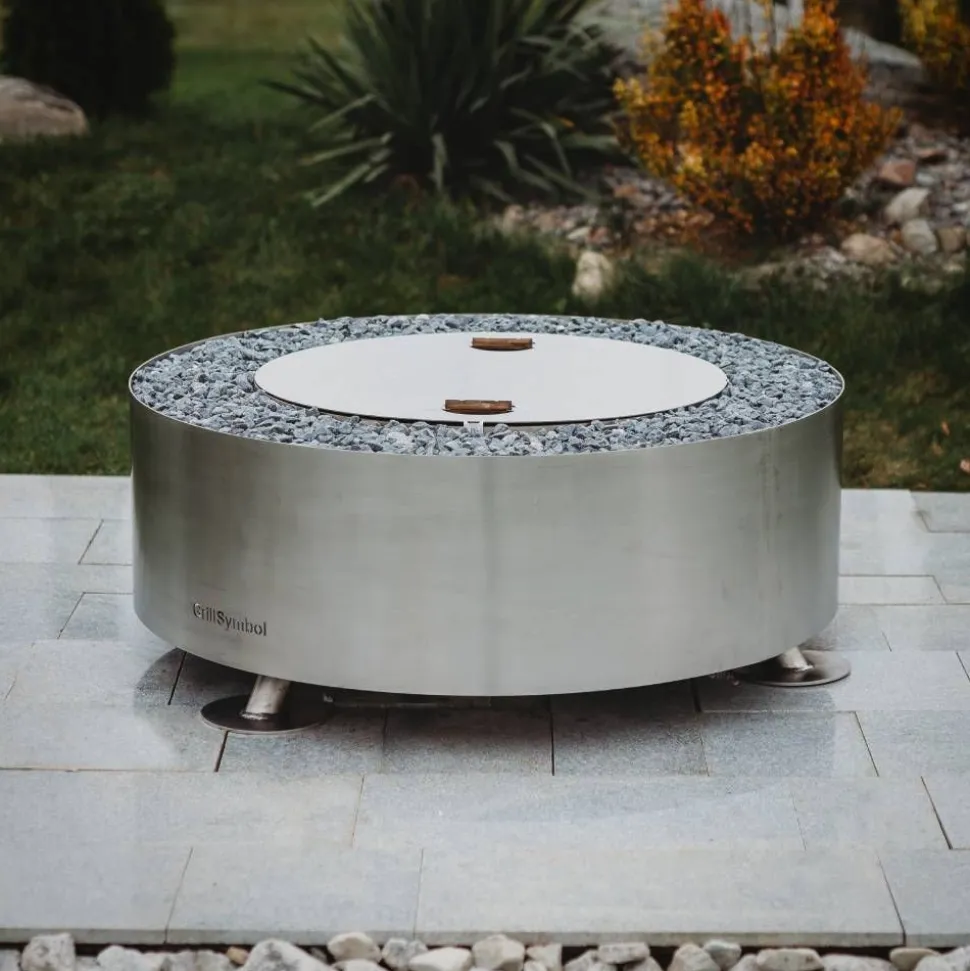 Ulkotulisija Grillsymbol Luna-Silver Ø119 cm