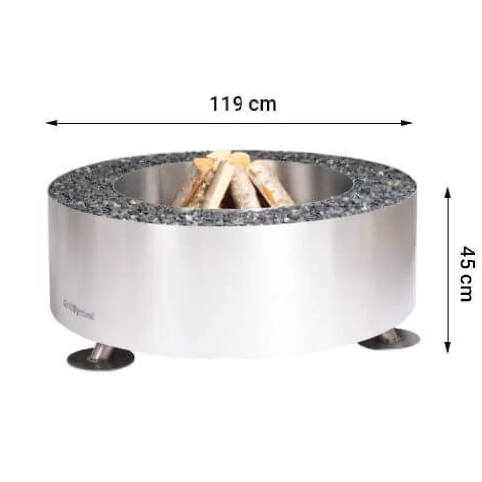 Ulkotulisija Grillsymbol Luna-Silver Ø119 cm