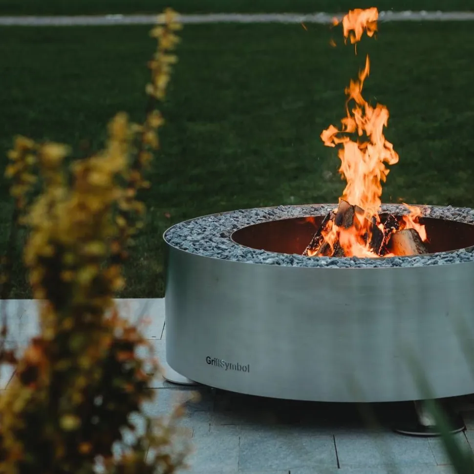 Ulkotulisija Grillsymbol Luna-Silver Ø119 cm