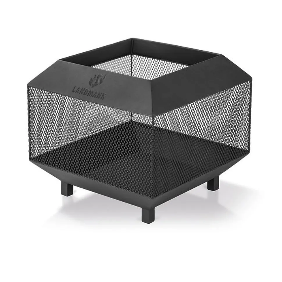 Ulkotulisija Landmann FP-I-440, 44x44cm, musta