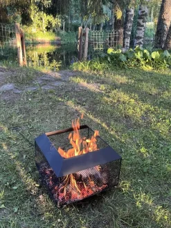 Ulkotulisija Landmann FP-I-440, 44x44cm, musta