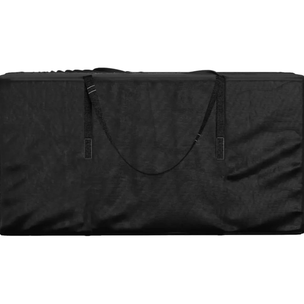 Ulkotyynyjen säilytyskassi musta 150x75x75 cm polyeteeni