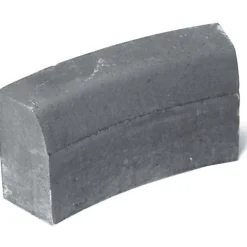 Upotettava reunakivi Rudus H13 kaarre R1000 kovera 523x170x300 mm sileä harmaa