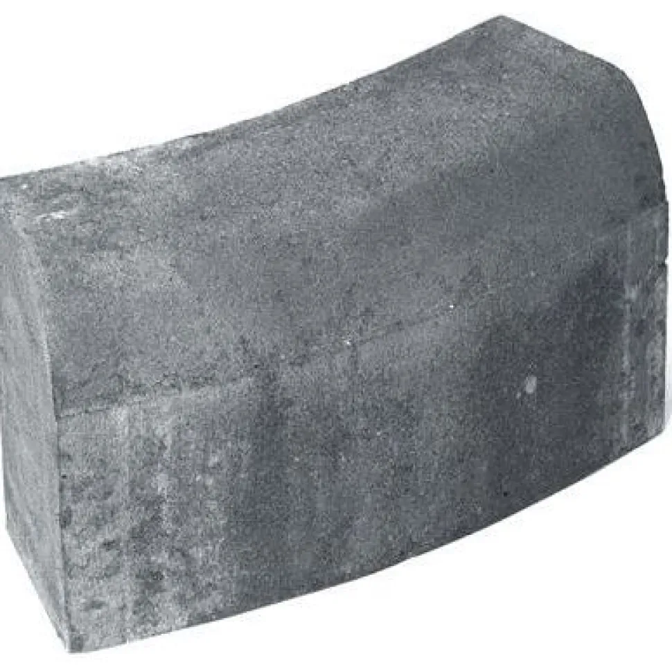 Upotettava reunakivi Rudus H14 kaarre R1000 kupera 523x170x300 mm sileä harmaa
