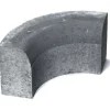 Upotettava reunakivi Rudus H11 kulma R250 kovera 493x170x300 mm sileä harmaa